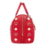 MCM MediumOttomar Weekender Bag in Maxi Visetos Candy Red