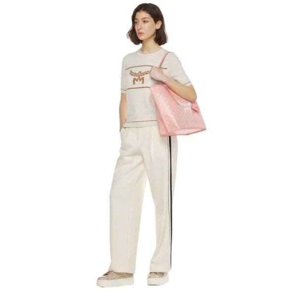 MCM MEDIUM HIMMEL SHOPPER IN LAURETOS PINK