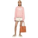 MCM MEDIUM HIMMEL SHOPPER IN EMBOSSED LOGO LEATHER COGNAC