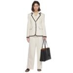 MCM MEDIUM HIMMEL SHOPPER IN EMBOSSED LOGO LEATHER BLACK