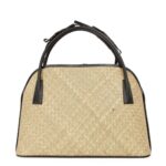 MAISON MARGIELA INTERWOVEN LEATHER-TRIM TOTE BAG