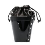 MAISON MARGIELA MINI FIRE LEATHER BUCKET BAG