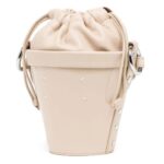 MAISON MARGIELA MINI FIRE LEATHER BUCKET BAG