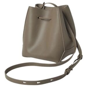 BRUNELLO CUCINELLI CALFSKIN BUCKET BAG WITH MONILI