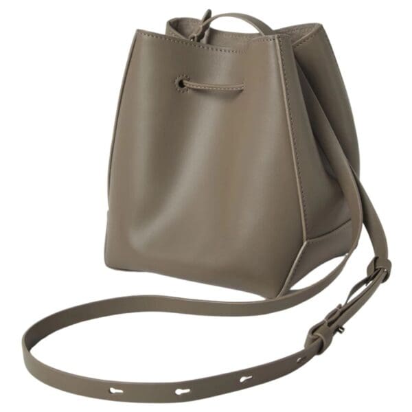 BRUNELLO CUCINELLI CALFSKIN BUCKET BAG WITH MONILI