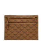 MCM SMALL HIMMEL CROSSBODY POUCH IN LAURETOS COGNAC