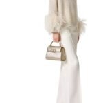 VALENTINO GARAVANI MINI VSLING HANDBAG IN METALLIC GRAINY CALFSKIN