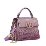 VALENTINO GARAVANI MINI VSLING HANDBAG WITH RHINESTONES