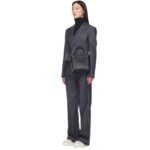MCM MINI TONI TOP-ZIP SHOPPER IN VISETOS LEATHER MIX BLACK