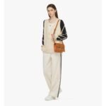 MCM SMALL TRACY SHOULDER BAG IN VISETOS COGNAC