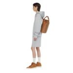 MCM MEDIUM HIMMEL DRAWSTRING BACKPACK IN LAURETOS COGNAC