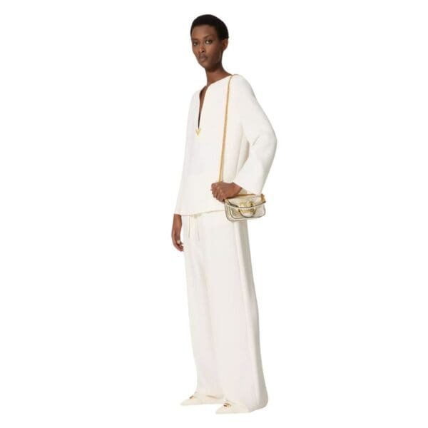 SMALL VALENTINO GARAVANI LOCÒ METALLIC CALFSKIN SHOULDER BAG - Image 7