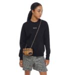 MCM X-MINI ROCKSTAR VANITY CASE IN GOLD STUDDED VISETOS COGNAC