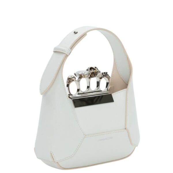 ALEXANDER MCQUEEN WOMEN'S THE JEWELLED HOBO MINI BAG IN IVORY - Image 2