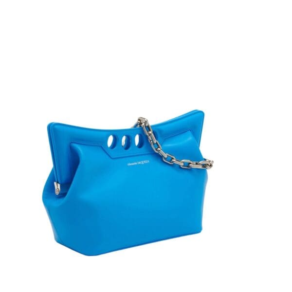 ALEXANDER MCQUEEN WOMENS THE PEAK BAG SMALL IN LAPIS BLUE - Image 2