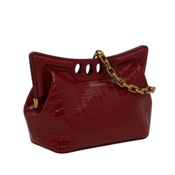 ALEXANDER MCQUEEN WOMEN'S THE PEAK BAG SMALL IN DARK RED - Image 2