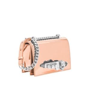 ALEXANDER MCQUEEN WOMEN’S MINI JEWELLED SATCHEL IN COPPER
