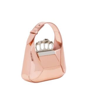 ALEXANDER MCQUEEN WOMEN’S THE JEWELLED HOBO MINI BAG IN COPPER