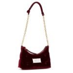 MAISON MARGIELA MICRO GLAM SLAM VELVET SHOULDER BAG