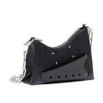 MAISON MARGIELA MICRO SNATCHED LEATHER SHOULDER BAG