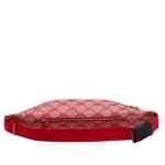 MCM MEDIUM HIMMEL BELT BAG IN LAURETOS JACQUARD RED