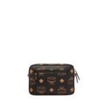 MCM SMALL AREN CROSSBODY IN MAXI VISETOS BLACK