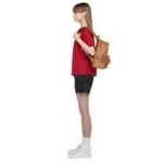 MCM SMALL STARK SIDE STUDS BACKPACK IN VISETOS COGNAC