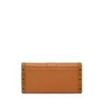 MCM LARGE TRACY CHAIN WALLET IN LEATHERT VISETOS MIX COGNAC