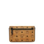 MCM MINI AREN CAMERA BAG IN VISETOS COGNAC