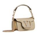 VALENTINO GARAVANI LOCÒ MICRO BAG WITH CHAIN AND JEWEL LOGO