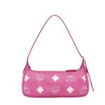MCM SMALL AREN SHOULDER BAG IN MAXI VISETOS PINK