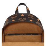 MCM MEDIUM STARK BACKPACK IN MAXI VISETOS BLACK