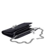 MCM LARGE TRACY CROSSBODY WALLET IN VISETOS BLACK