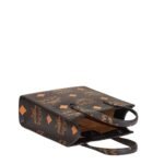 MCM MINI AREN TOTE IN MAXI VISETOS BLACK