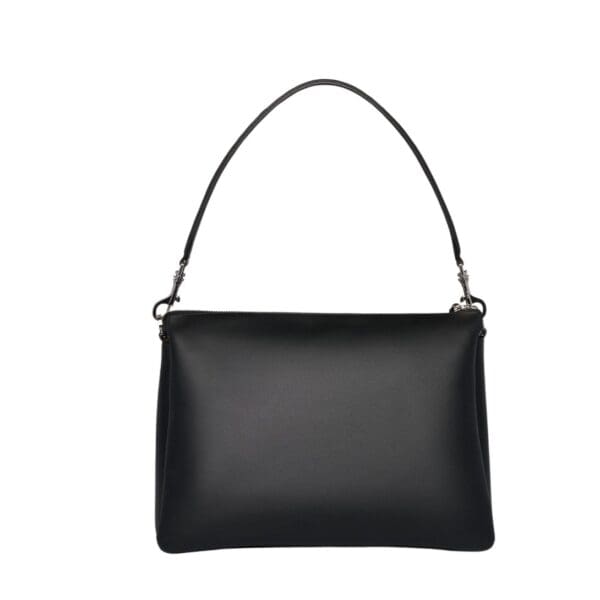 MCM MEDIUM MODE TRAVIA SHOULDER BAG IN SPANISH CALF LEATHER BLACK