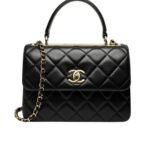 CHANEL FLAP BAG WITH TOP HANDLE