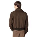 LOUIS VUITTON EMBROIDERED SUEDE CALFSKIN BOMBER