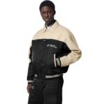 LOUIS VUITON LEATHER AND NYLON BLOUSON