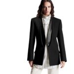 LOUIS VUITON LEATHER LAPEL BLAZER