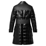 LOUIS VUITTON MIXED LEATHER STUD BUTTON COAT