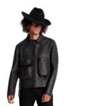 LOUIS VUITTON MONOGRAM EMBOSSED UTILITY JACKET