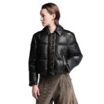 LOUIS VUITTON MONOGRAM LEATHER PADDED BOXY JACKET