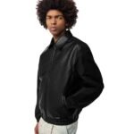 LOUIS VUITTON PERFORATED MIX LEATHER BLOUSON