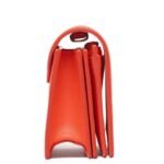 MCM Mini Himmel Crossbody Wallet in Embossed Logo Leather Orangeade