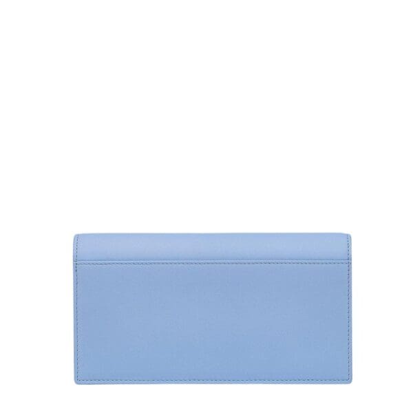 MCM LARGE DIAMOND CHAIN WALLET IN SPANISH CALF LEATHER BLUE