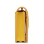 MCM Large Diamond Chain Wallet in Spanish Calf Leather Yellow|Old Gold