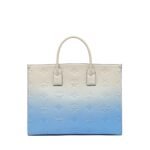 MCM LARGE MÜNCHEN TOTE IN GRADATION MONOGRAM LEATHER BLUE