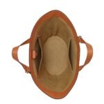 MCM LARGE HIMMEL TOTE IN SPANISH NAPPA LEATHER COGNAC