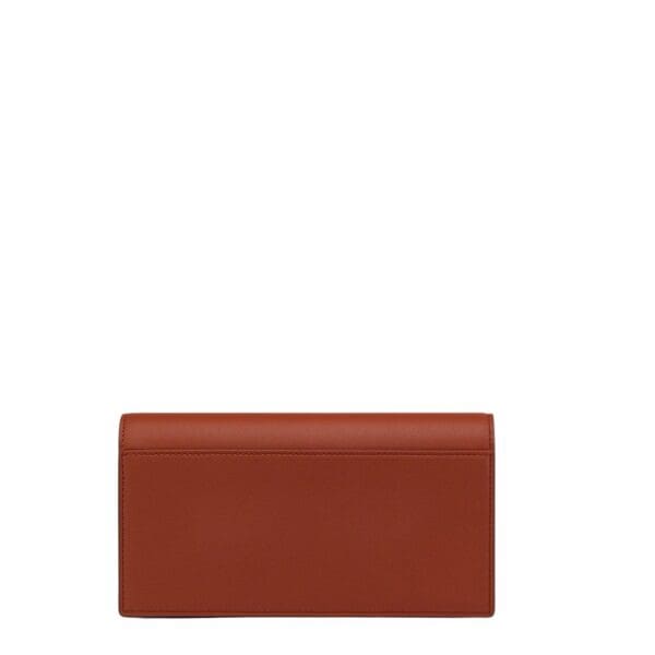 MCM LARGE DIAMOND CHAIN WALLET IN SPANISH CALF LEATHER BROWN