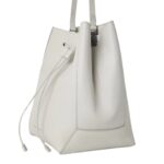 BRUNELLO CUCINELLI CALFSKIN BUCKET BAG WITH MONILI